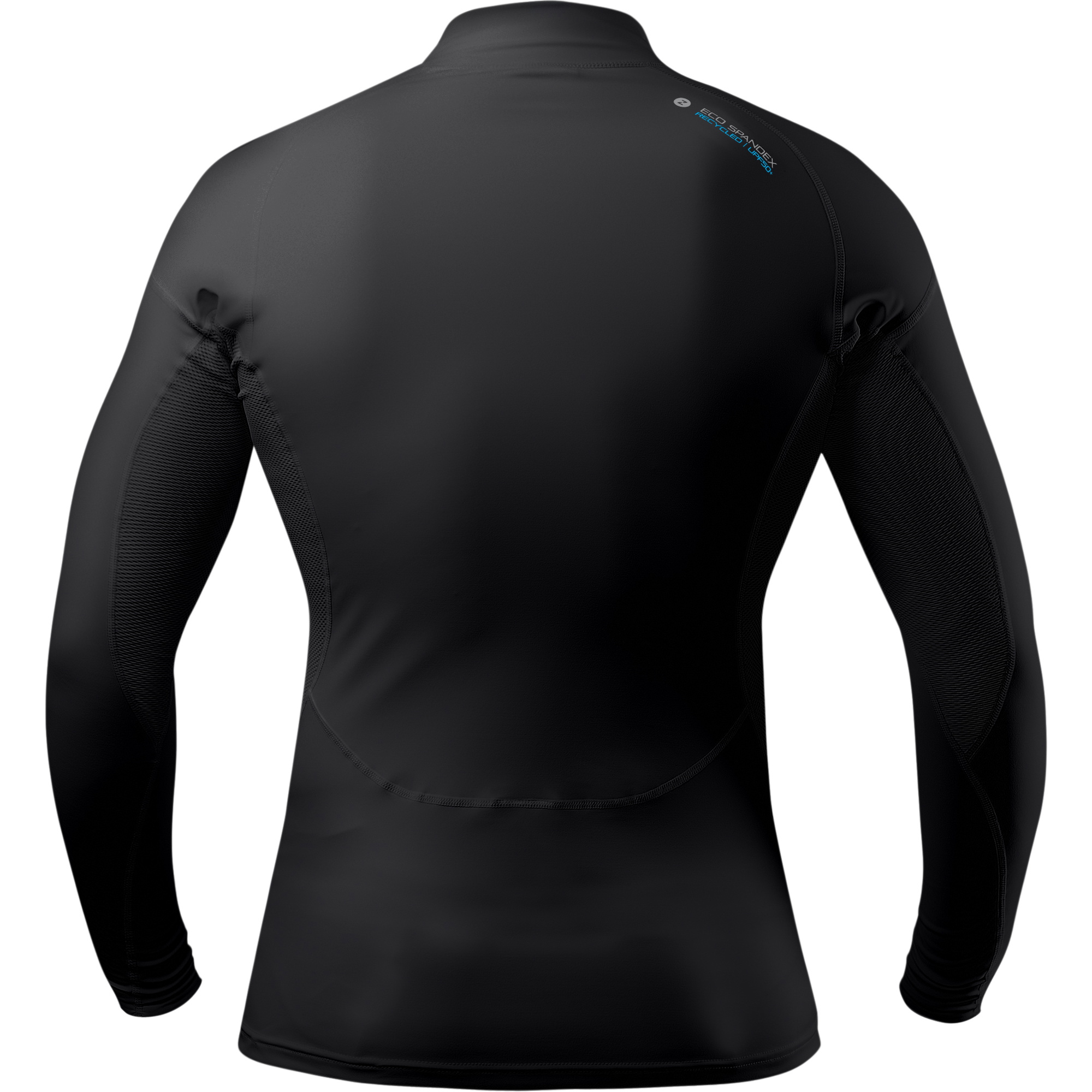 2026 Zhik Mens Eco UPF50+ Spandex Long Sleeve Rash Guard DTP-0063 - Black